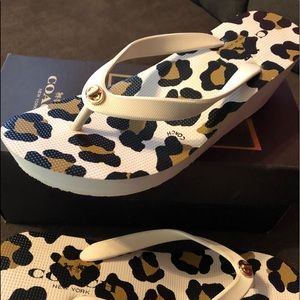 Coach beach sandals